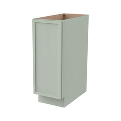 RTA Solid Wood Newtown Full High Door Base Cabinet Jade Green for Kitchen/Living Room with 1 Door and 1 Shelf