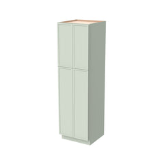 RTA Newtown Jade Green Solid Wood Wall Pantry Cabinet for Kitchen Storage