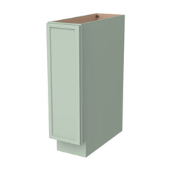 RTA Solid Wood Newtown Spice Rack Base Cabinet Jade Green for Kitchen Bathroom and Laundry Storage