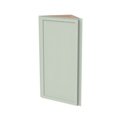 RTA Solid Wood Newtown Wall Diagonal Corner Cabinet Jade Green for Kitchen, Bathroom & Laundry Storage