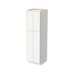 RTA Newtown Origami White Solid Wood Wall Pantry Cabinet for Kitchen Storage