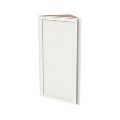 RTA Solid Wood Newtown Wall Diagonal Corner Cabinet Origami White for Kitchen, Bathroom & Laundry Storage