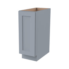 RTA Solid Wood Shaker Full High Door Base Cabinet Gray for Kitchen/Living Room with 1 Door and 1 Shelf