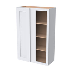 RTA Solid Wood Shaker White Wall Blind Corner Cabinets for Kitchen Bathroom and Laundry Storage