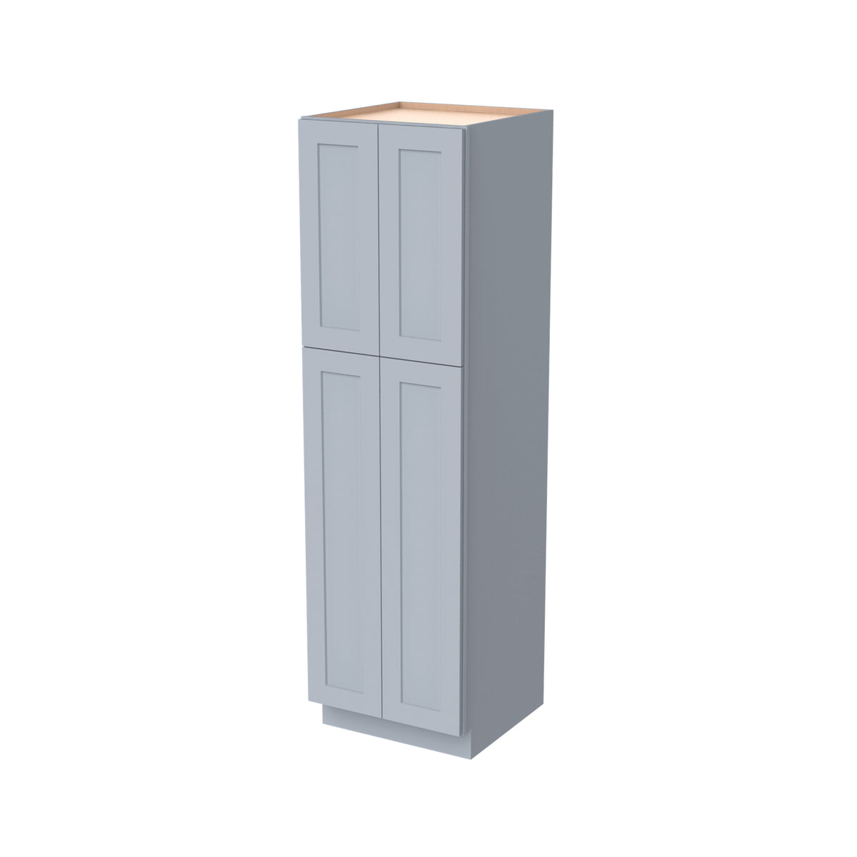 RTA Shaker Gray Solid Wood Wall Pantry Cabinet  for Kitchen Storage