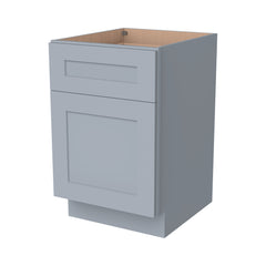 RTA Solid Wood Shaker Drawer Base Cabinet Gray for Kitchen, Bathroom & Laundry storage