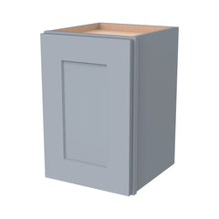 RTA Shaker Solid Wood Wall Cabinet Gray for Kitchen, Bathroom & Laundry Storage