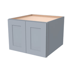 RTA Solid Wood Shaker Gray Wall Cabinet for Kitchen Bathroom & Laundry Storage