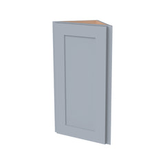 RTA Solid Wood Shaker Wall Diagonal Corner Cabinet Gray for Kitchen, Bathroom & Laundry Storage