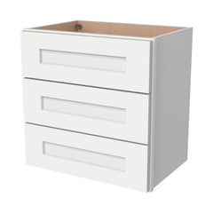 [3DW18-3DW24] Shaker Origami White Wall Drawer Cabinets