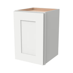 RTA Shaker Solid Wood Wall Cabinet Origami White for Kitchen, Bathroom & Laundry Storage