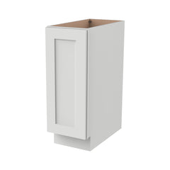 RTA Solid Wood Shaker Full High Door Base Cabinet Origami White for Kitchen/Living Room with 1 Door and 1 Shelf