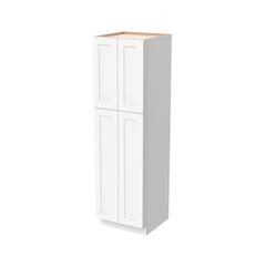 RTA Shaker Origami White Solid Wood Wall Pantry Cabinet for Kitchen Storage