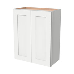 RTA Shaker Solid Wood Wall Cabinet Origami White for Kitchen, Bathroom & Laundry Storage