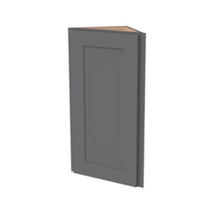 RTA Solid Wood Shaker Wall Diagonal Corner Cabinet Pebble Gray for Kitchen, Bathroom & Laundry Storage