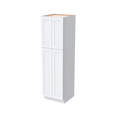 RTA Belmont White Wall Pantry Cabinet for Kitchen Storage