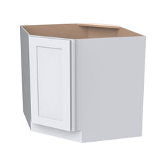 RTA Shaker Solid wood Corner Sink Base Cabinet White