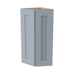 RTA Shaker Solid Wood Wall Cabinet Gray for Kitchen, Bathroom & Laundry Storage