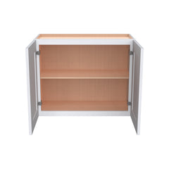 Shaker White Double Door Wall Cabinets W3024-W3624
