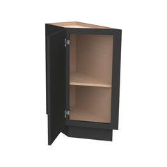 RTA Solid Wood Newtown Base End Angle cabinets Charcoal Black Kitchen, Bathroom & Laundry Room Storage