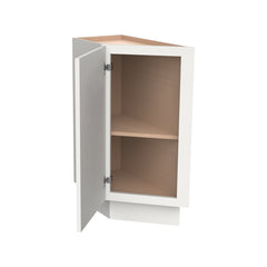 RTA Solid Wood Newtown Base End Angle cabinets Origami White Kitchen, Bathroom & Laundry Room Storage