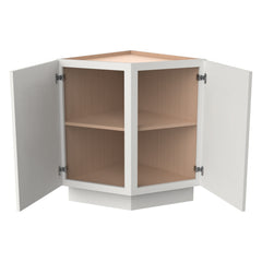 RTA Solid Wood Newtown Base End Cabinets Origami White Kitchen, Bathroom & Laundry Room Storage