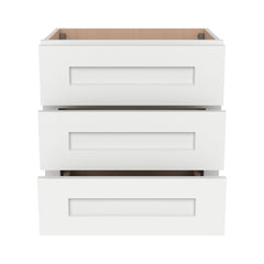 [3DW18-3DW24] Shaker Origami White Wall Drawer Cabinets