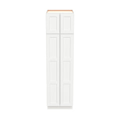 [BC2490-BC2496] Shaker Origami White Broom Closets