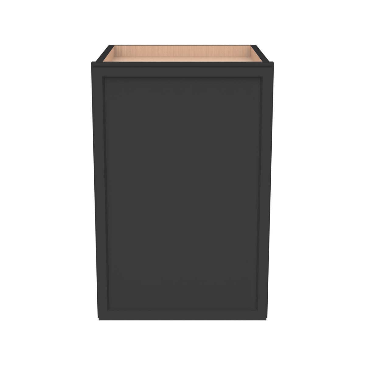 RTA Newtown Solid Wood Wall Cabinet Charcoal Black for Kitchen, Bathroom & Laundry Storage