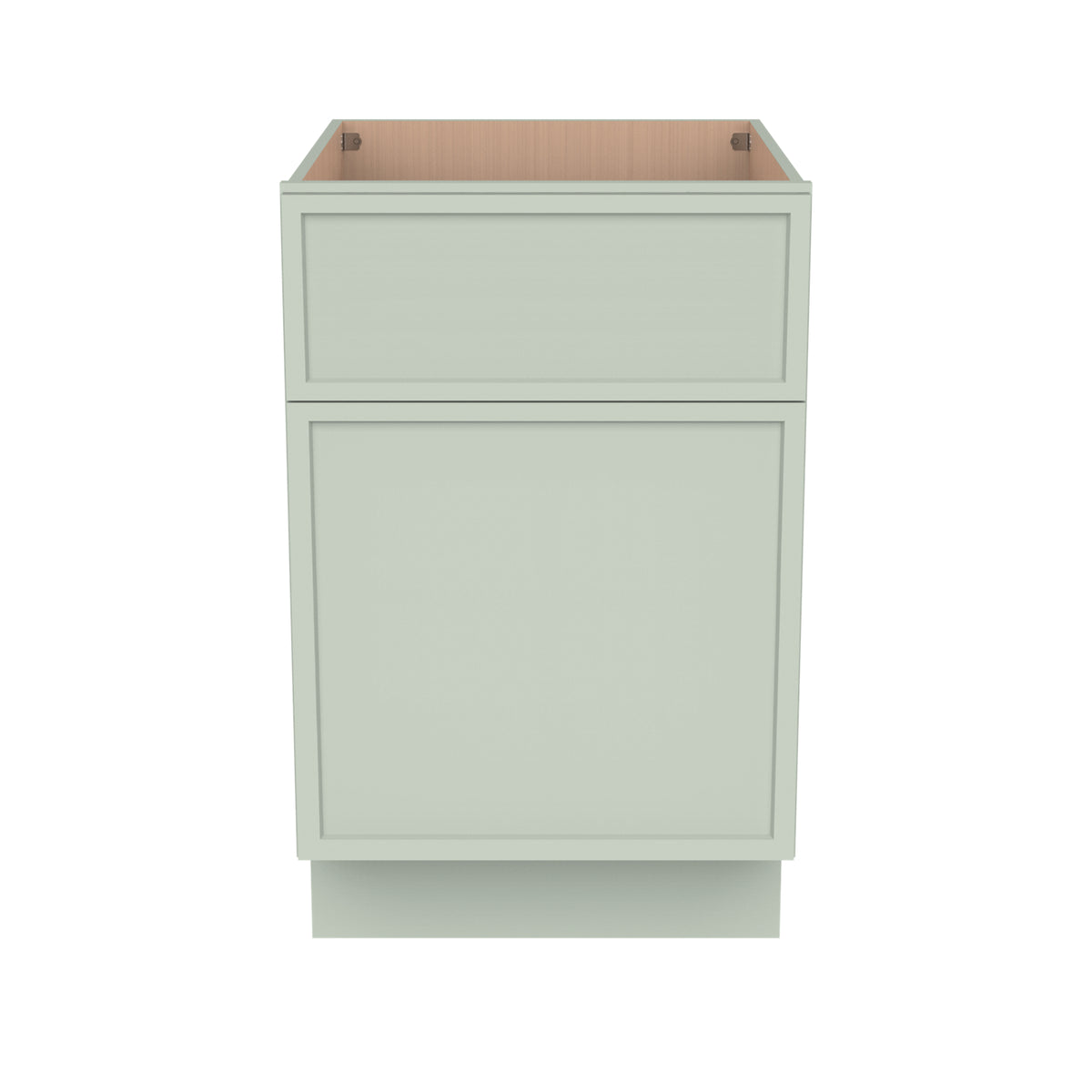 RTA Solid Wood Newtown Drawer Base Cabinet Jade Green for Kitchen, Bathroom & Laundry storage