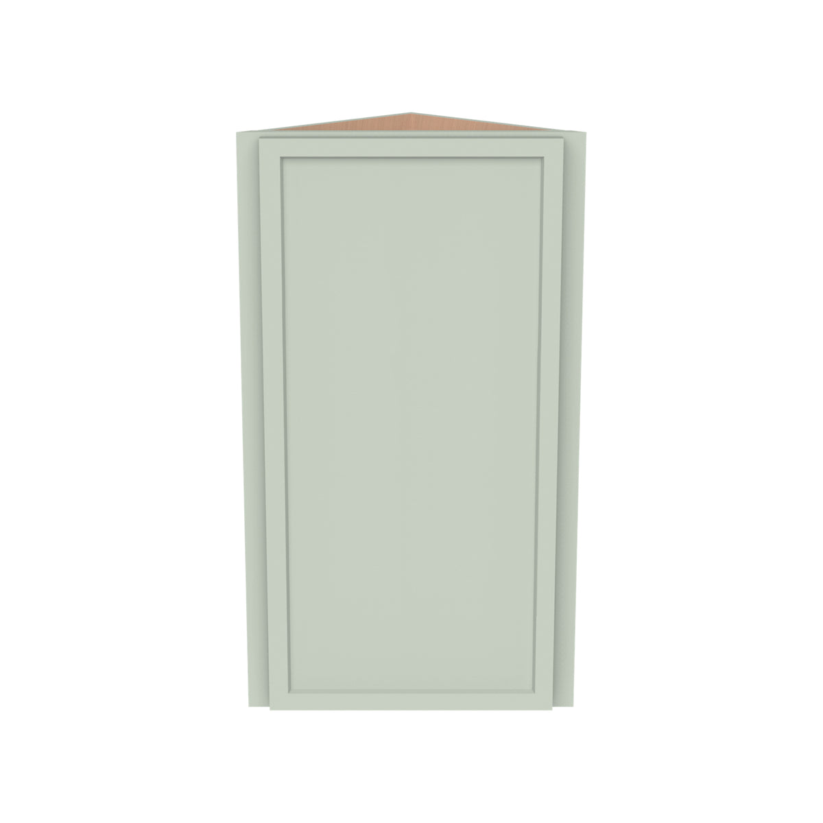 RTA Solid Wood Newtown Wall Diagonal Corner Cabinet Jade Green for Kitchen, Bathroom & Laundry Storage