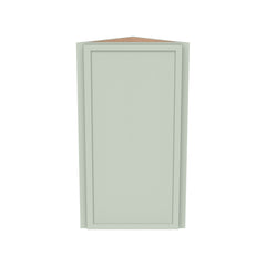 RTA Solid Wood Newtown Wall Diagonal Corner Cabinet Jade Green for Kitchen, Bathroom & Laundry Storage