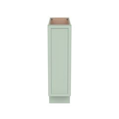 RTA Solid Wood Newtown-Base Tray Cabinet Jade Green for Kitchen, Bathroom & Laundry storage, 1 Door 1 Shelf