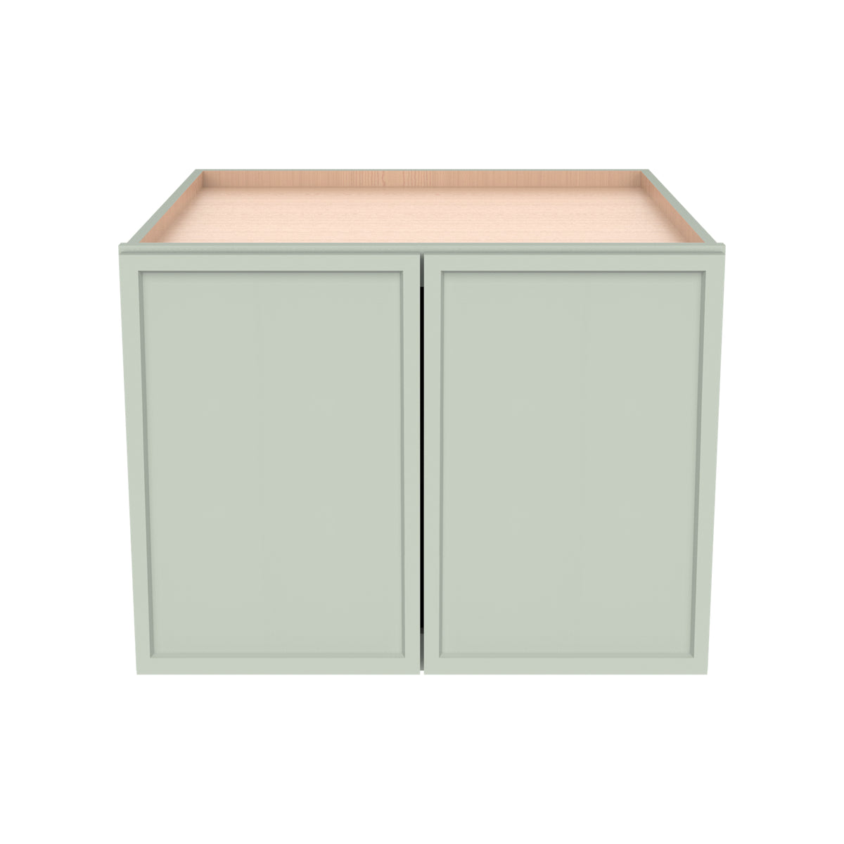 RTA Solid Wood Newtown Jade Green Wall Cabinet for Kitchen Bathroom & Laundry Storage