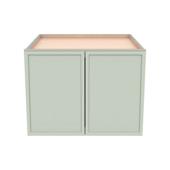 RTA Solid Wood Newtown Jade Green Wall Cabinet for Kitchen Bathroom & Laundry Storage