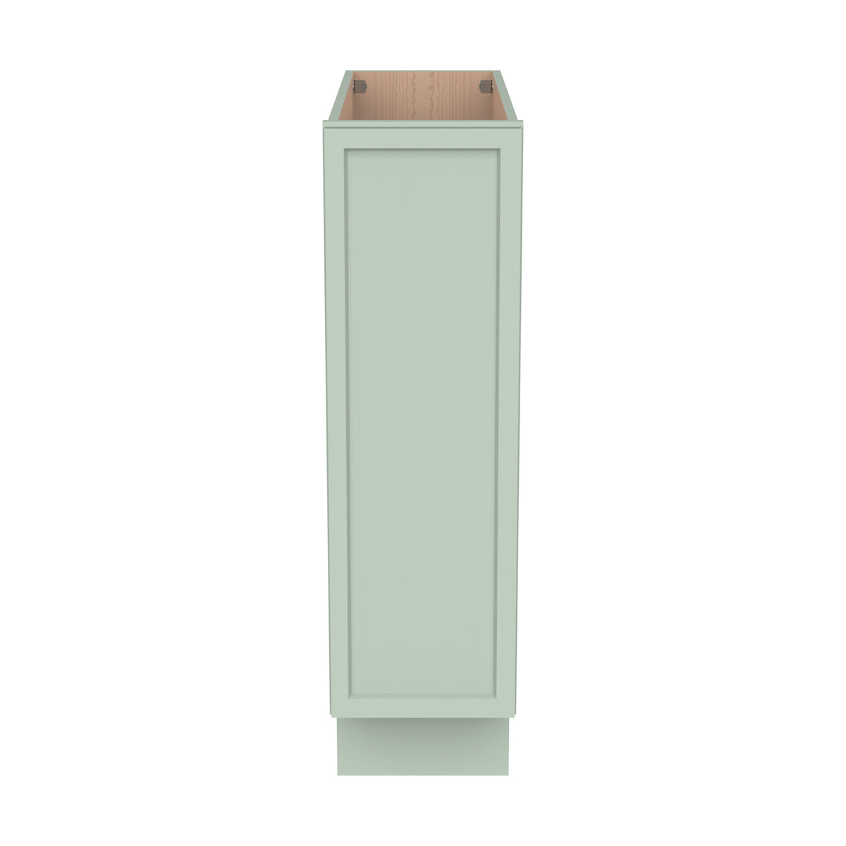 RTA Solid Wood Newtown Spice Rack Base Cabinet Jade Green for Kitchen Bathroom and Laundry Storage