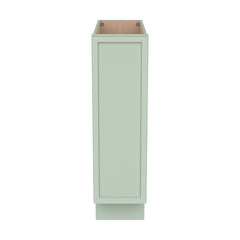 RTA Solid Wood Newtown Spice Rack Base Cabinet Jade Green for Kitchen Bathroom and Laundry Storage