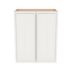 RTA Newtown Solid Wood Wall Cabinet  Origami White for Kitchen, Bathroom & Laundry Storage