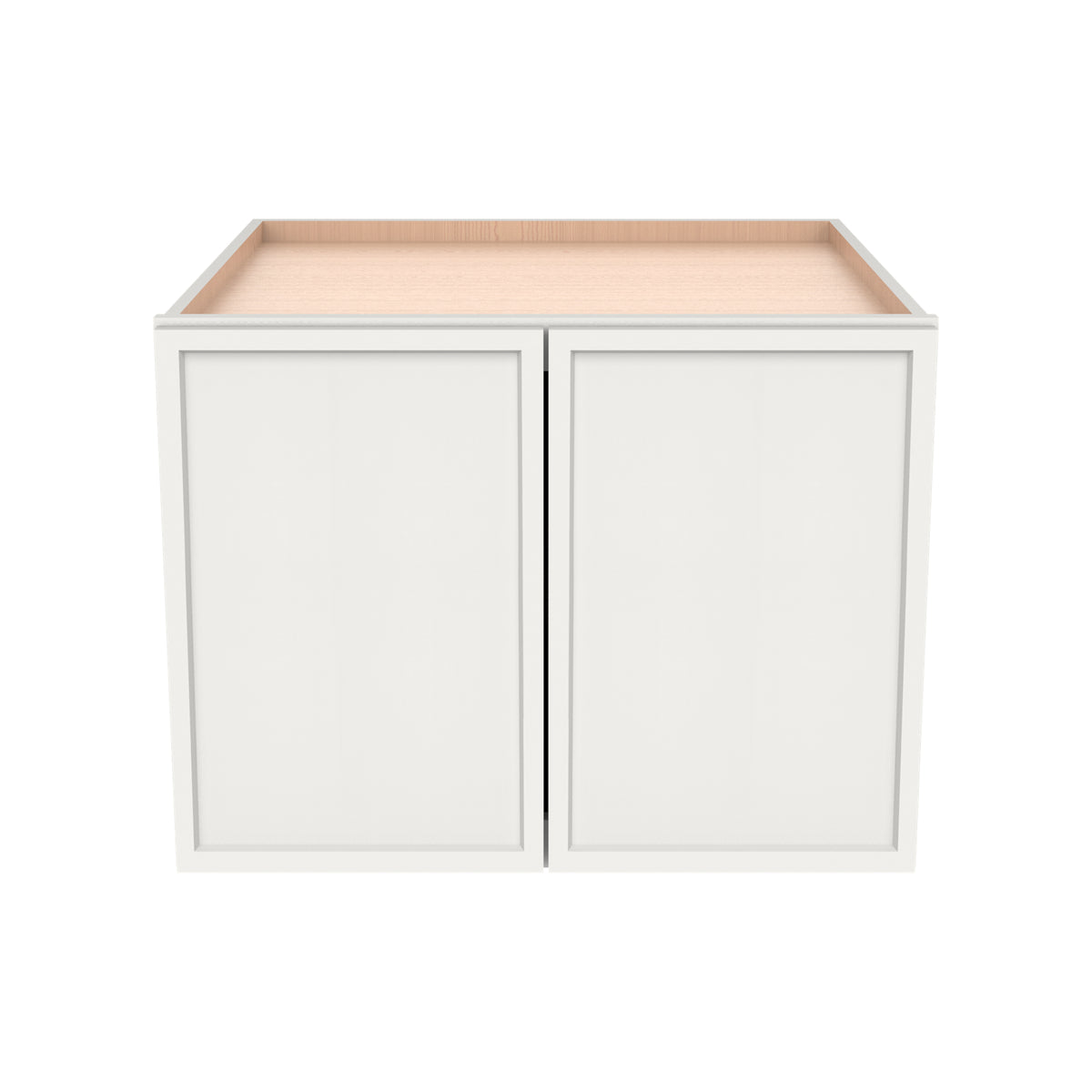 RTA Solid Wood Newtown Origami White Wall Cabinet for Kitchen Bathroom & Laundry Storage