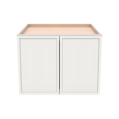 RTA Solid Wood Newtown Origami White Wall Cabinet for Kitchen Bathroom & Laundry Storage