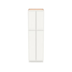 RTA Newtown Origami White Solid Wood Wall Pantry Cabinet for Kitchen Storage