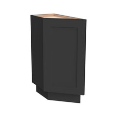 RTA Solid Wood Shaker Base End Angle Cabinets Charcoal Black, Bathroom & Laundry Room Storage