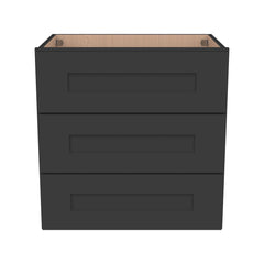 [3DW18-3DW24] Shaker Charcoal Black Wall Drawer Cabinets