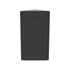 RTA Solid Wood Shaker Wall Diagonal Corner Cabinet Charcoal Black for Kitchen, Bathroom & Laundry Storage