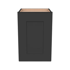 RTA Shaker Solid Wood Wall Cabinet Charcoal Black for Kitchen, Bathroom & Laundry Storage