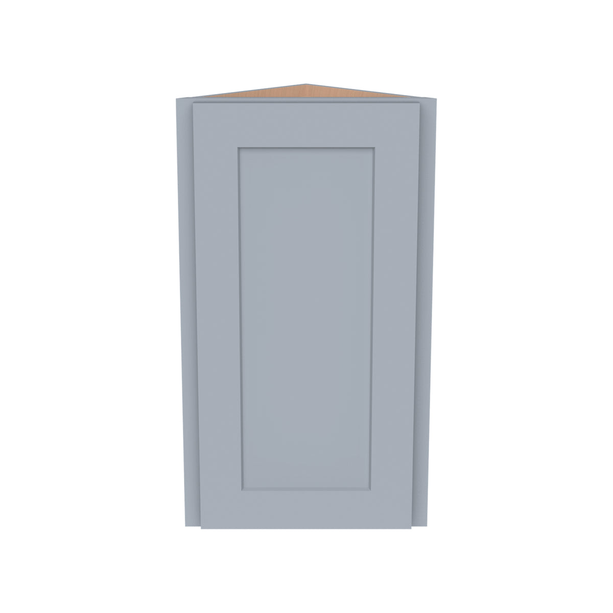 RTA Solid Wood Shaker Wall Diagonal Corner Cabinet Gray for Kitchen, Bathroom & Laundry Storage