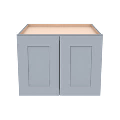 RTA Solid Wood Shaker Gray Wall Cabinet for Kitchen Bathroom & Laundry Storage