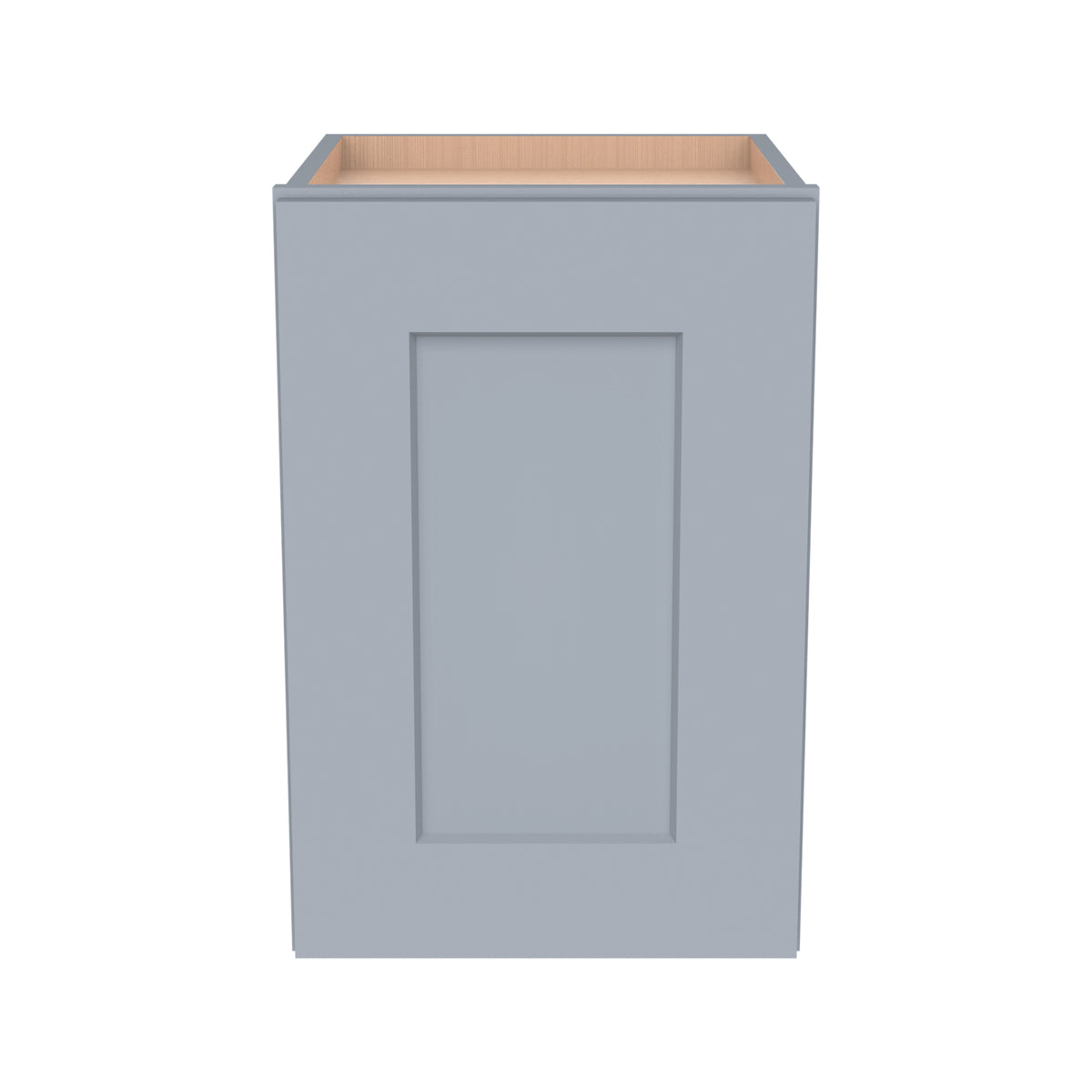 RTA Shaker Solid Wood Wall Cabinet Gray for Kitchen, Bathroom & Laundry Storage