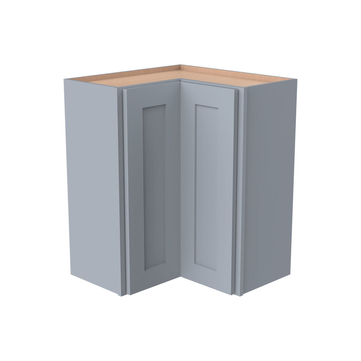 RTA Shaker Solid Wood Wall Easy Reach Cabinet Gray for Kitchen Bathroom and Laundry Storage