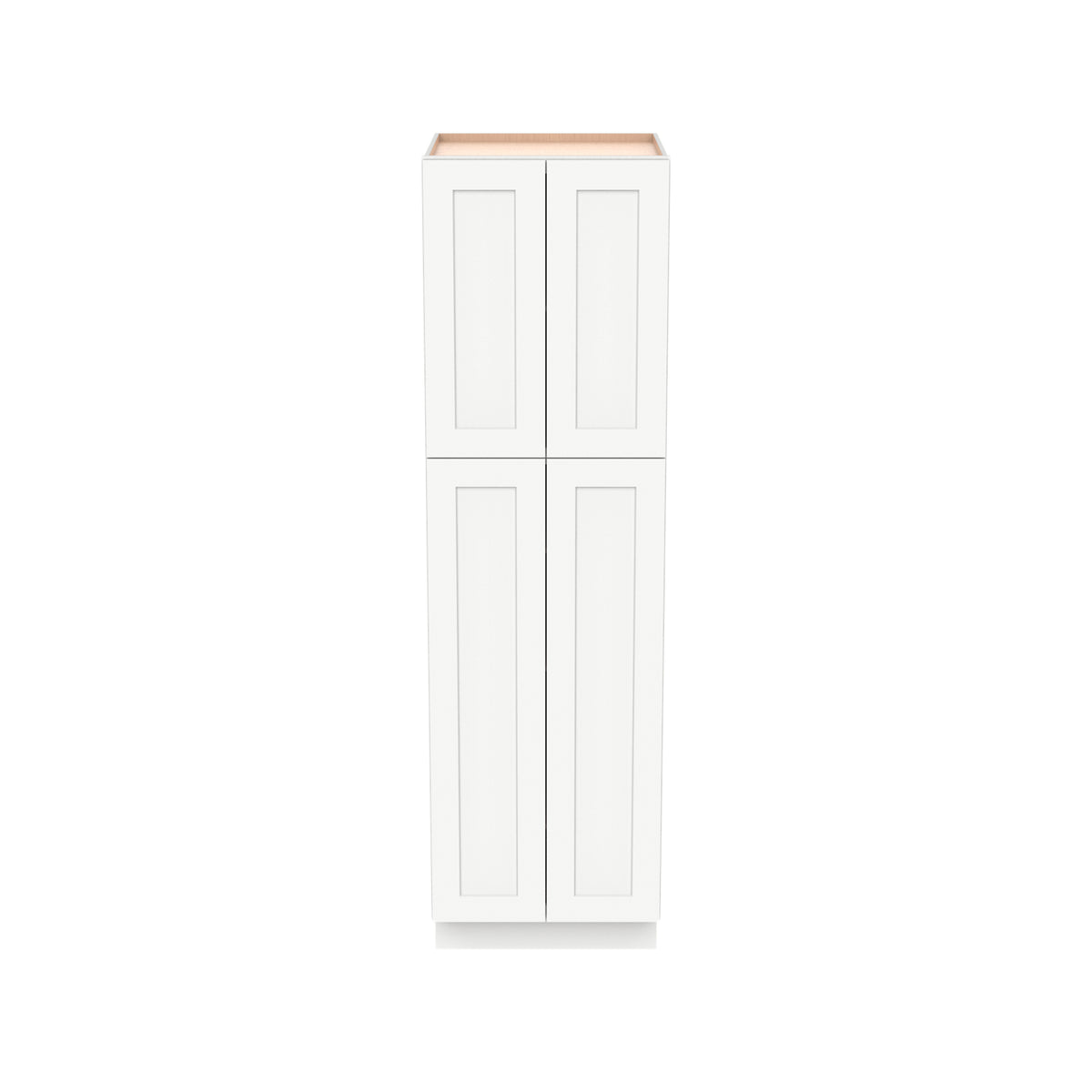 RTA Shaker Origami White Solid Wood Wall Pantry Cabinet for Kitchen Storage